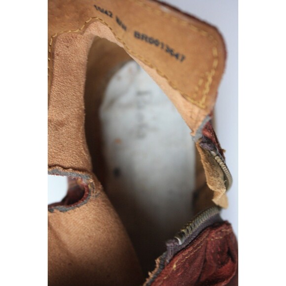 Born Tarkiln Boots Women’s Size 10 Red Suede Leather Ankle Booties - Picture 10 of 11